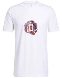 adidas - Mic Rose Tee Basketball Sports Short Sleeve - Lyst