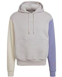 adidas - U Fl Hd Casual Sports Colorblock Hooded Long Sleeves Couple Style - Lyst