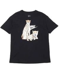 Nike - (Wmns) Round Neck Printing Casual Sports Short Sleeve - Lyst