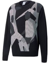 PUMA - Players Lounge Knit Crew Neck - Lyst