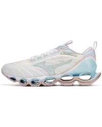 Mizuno - Prophecy 11 Shock Absorption Breathable Blue Pink - Lyst
