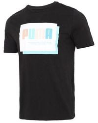 PUMA - Graphic Print Regular Fit T-Shirt - Lyst