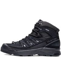 Salomon - X-Alp Mid Leather Gore-Tex Asphalt' - Lyst