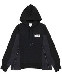 Nike - X Sacai Crossover Logo Printing Splicing Contrasting Colors Sports Asia Edition Black - Lyst