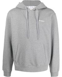 Off-White c/o Virgil Abloh - Wave Outline Diagonal Slim Hoodie Marl' - Lyst