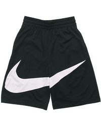 Nike - Swoosh Logo Printing Basketball Athleisure Casual Sports Shorts - Lyst