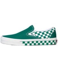 Vans - Classic Slip-On 'Sidewall Check - Lyst