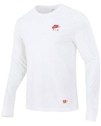 Nike - Sportswear Shoes Pattern Printing Sports Round Neck Long Sleeves T-Shirt - Lyst