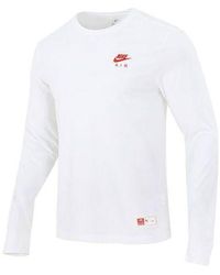 Nike - Sportswear Shoes Pattern Printing Sports Round Neck Long Sleeves T-shirt - Lyst
