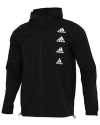 adidas - Sports Running Training Woven Hooded Jacket - Lyst