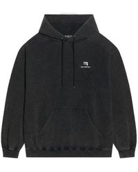 Balenciaga - Sporty B Hoodie Medium Fit - Lyst