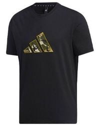 adidas - Ub Gxf T Box Sports Camouflage Printing Logo Short Sleeve - Lyst