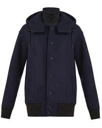 adidas - Y-3 Colorblock Long Sleeves Hooded Jacket - Lyst