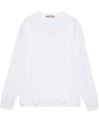 Gucci - Cotton Jersey Long Sleeve T-Shirt - Lyst