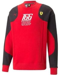 PUMA - Scuderia Ferrari Statement Crew Neck Sweatshirt - Lyst