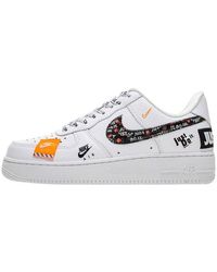 Nike - Air Force 1 Low Just Do It Pack White/black - Lyst