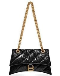 Balenciaga - Small Leather Crush Shoulder Bag - Lyst