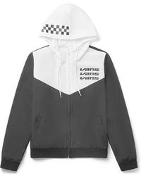 Vans - (Wmns) Alphabet Logo Printing Splicing Hooded Windproof Jacket - Lyst