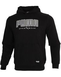 PUMA - Athletics Casual Pullover Long Sleeves Hooded Sports - Lyst