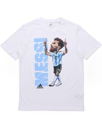 adidas - Messi Icon T M Soccer/Football Casual Sports Short Sleeve - Lyst