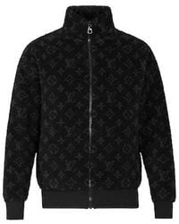 Louis Vuitton - Lv Monogram Fleece Full Logo Zipper Jacket - Lyst
