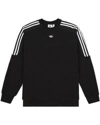 adidas - Originals Radkin Crewneck Small Logo Embroidered Round Neck Pullover - Lyst