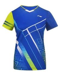 Li-ning - Badminton Series Quick Dry Training Tournament Short Sleeve T-shirt - Lyst