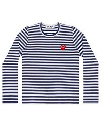COMME DES GARÇONS PLAY - Stripe Small Logo Long Sleeves Tee - Lyst