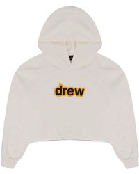 Drew House - Secret Cropped Hoodie 'Off' - Lyst