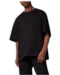 adidas - Originals Solid Color Logo Round Neck Pullover Short Sleeve - Lyst