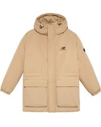 New Balance - Windproof Down Jacket 'Khaki' - Lyst
