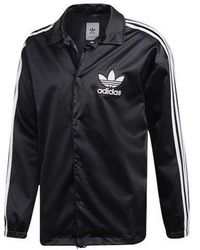 adidas - Originals Satin Coach Jacket - Lyst