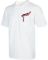 Nike - Pocket Shoes Embroidered Solid Color Round Neck Short Sleeve T-Shirt - Lyst