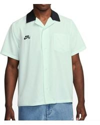 Nike - Sb Short-Sleeve Button-Up Skate Bowler Shirt 'Federation Agnostic' - Lyst