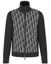 Dior - Embroidered Logo Cashmere Plain Crewneck Pullover Sweater For - Lyst