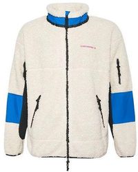 Converse - Sherpa Jacket Polar Fleece Stay Warm Colorblock Casual Stand Collar - Lyst
