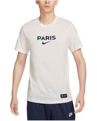 Nike - Paris Saint-Germain Soccer T-Shirt Asia Sizing 'Sail' - Lyst
