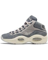 Reebok - Question Mid Suede' - Lyst