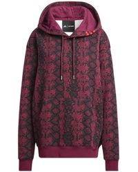 adidas - Originals X Ivy Park Crossover Casual Printing Hooded Long Sleeves Red - Lyst