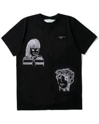 Off-White c/o Virgil Abloh - C/O Virgil Abloh Small Character Pattern Printing Short Sleeve Ordinary Version - Lyst