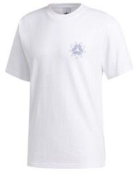 adidas - Originals Tri-Foil Tee Printing Round Neck Pullover Sports Short Sleeve - Lyst