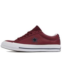 Converse - One Star Non-slip Wear-resistant Retro Casual Skateboarding Shoes Red - Lyst