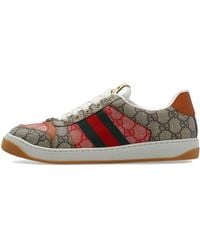 Gucci - (Wmns) Screener Gg Canvas Sneakers 'Hibiscus' - Lyst