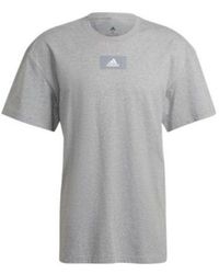 adidas - M Fv T Solid Color Logo Athleisure Casual Sports Round Neck Short Sleeve - Lyst