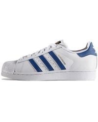 adidas - Superstar Foundation J 'Ftwwht Eqtblu Eqtblu' - Lyst