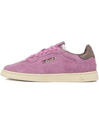 Autry - (Wmns) New Flat Low Suede 'Fuchsia And Slate' - Lyst