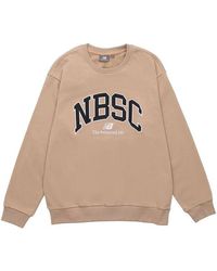 New Balance - Logo Crew Neck Sweaters - Lyst