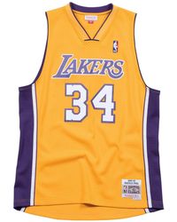Mitchell & Ness - X Nba Los Angeles Lakers 1999-00 Home Swingman Jersey 'Shaquille O'Neal 34' - Lyst