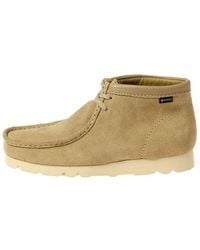 Clarks - Wallabee Boots Gtx Suede 'Maple' - Lyst