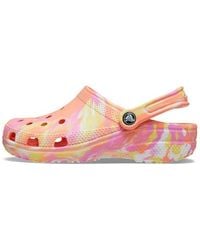 Crocs™ - Classic Clog Marble Beach Sports Multi-Color Sandals '' - Lyst